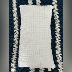 Givenchy Lumbar White 4G Cotton Terry Down Pillow - BRAND NEW 100% Authentic